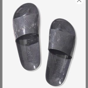 Victoria’s Secret PINK Glitter Jelly Slides